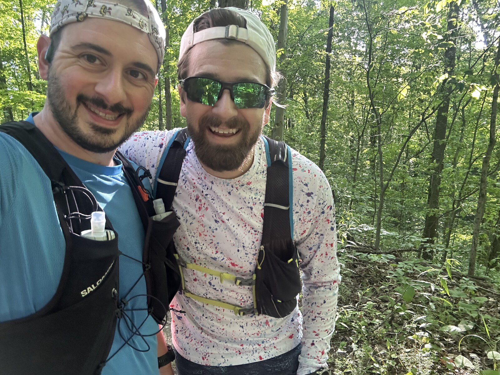 Training run on the trail with Drew